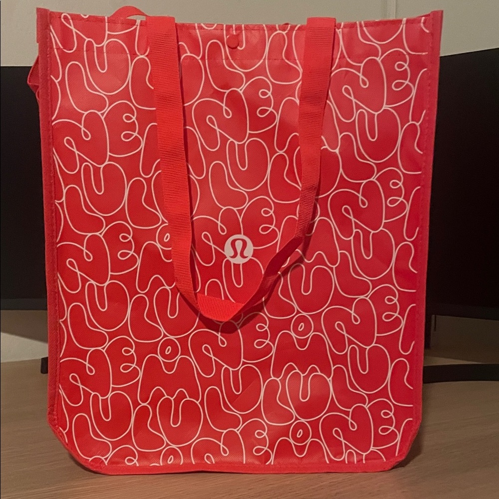 lululemon athletica Vibrant Red Graphic Tote